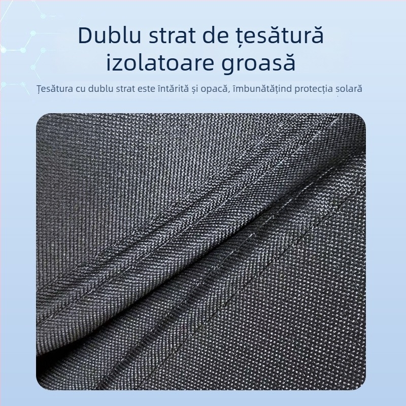 Cortină de umbrire pentru Lynk & Co 900 – izolație termică și protecție împotriva soarelui – montaj snap-in – Material: oțel arc 82B + țesătură Oxford 300D