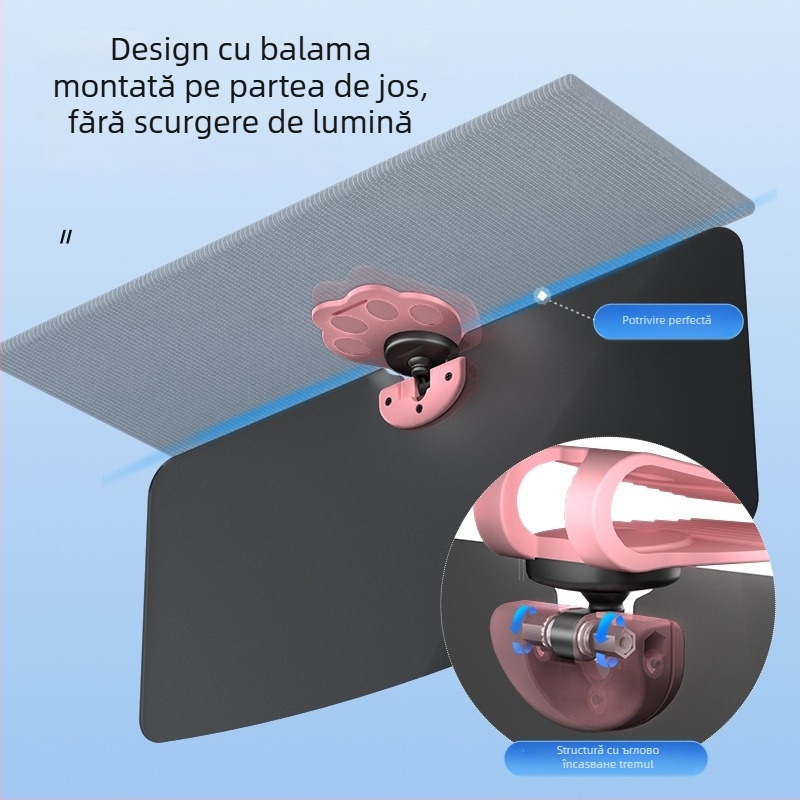 Parasolar auto polarizat anti-orbire pentru șofer, montaj snap-in