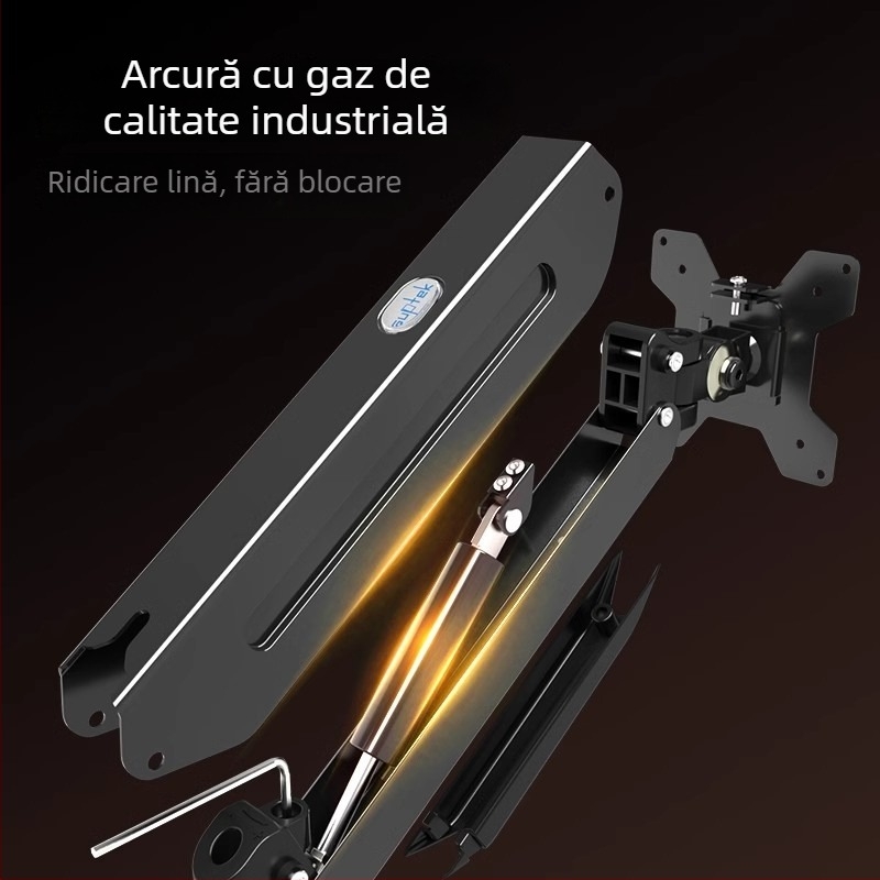 Suport de perete pentru afișaj, echipamente medicale-industriale, rotativ, suport integrat pentru tastatură și monitor (Material: oțel laminat la rece; Model: wm18; Lungime linie: wm18; Greutate: 3 kg)