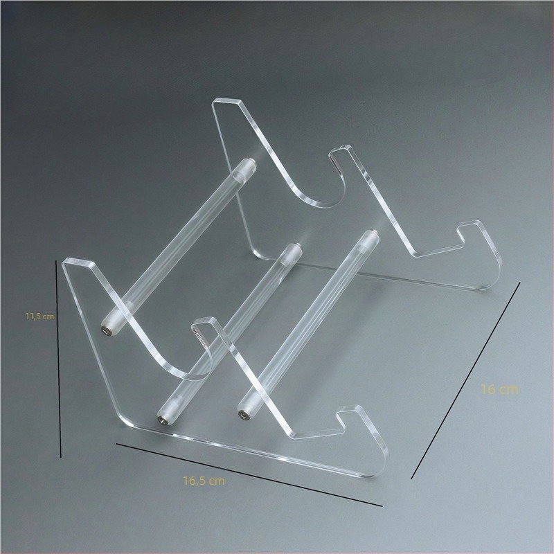 Raft de afișaj pentru tastaturi, transparent, din sticlă organică, pentru rafturi în mall