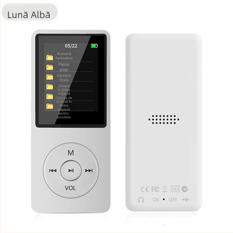 Player MP3/MP4 cu Bluetooth, înregistrare, suport pentru card TF și USB 2.0