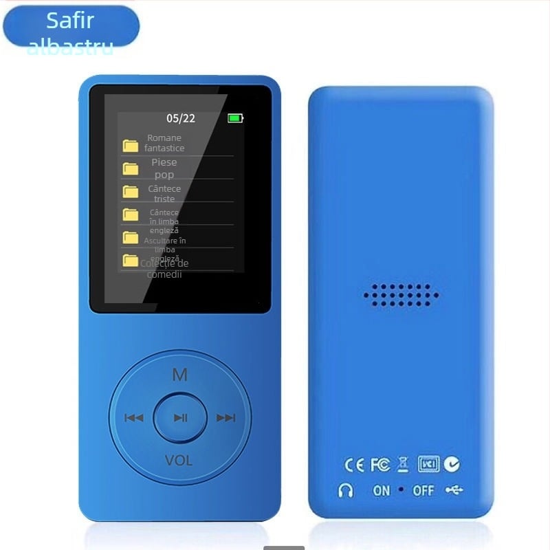 Player MP3/MP4 cu Bluetooth, înregistrare, suport pentru card TF și USB 2.0