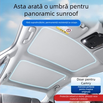 Cortină parasolar pentru sunroof Toyota Camry 9a generație – material textil, montaj snap-in, piesă pentru plafon, stil minimalist, compatibil Toyota
