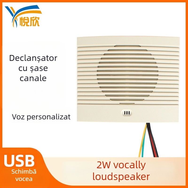 Promițător vocal multi-canal pentru controlul accesului, MP3 player cu difuzor, model YX9075, DC6-30V, consum 3W