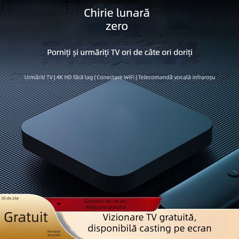 Set-top box televiziune în rețea (4K, 2 GB RAM, Wi‑Fi, Ethernet, HDMI)