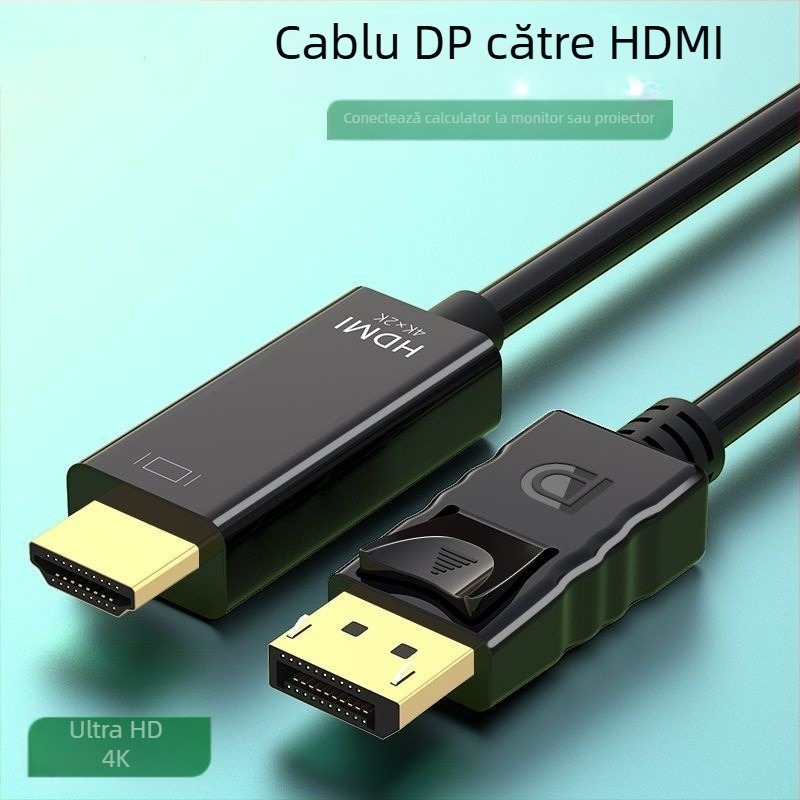 CABLU adaptor DP către HDMI ABLEWE DP101, interfață DP, lungime 1,8 m