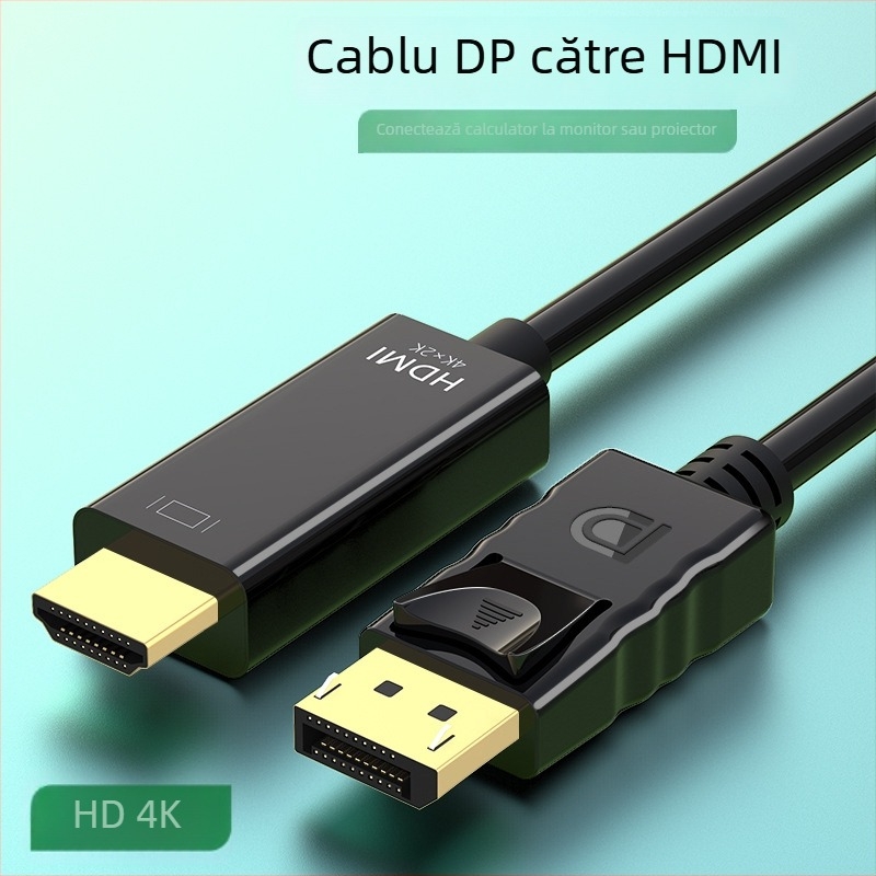 CABLU adaptor DP către HDMI ABLEWE DP101, interfață DP, lungime 1,8 m