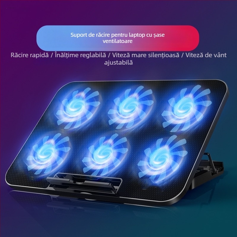 Bază de răcire pentru notebook (V19, 1 ventilator, răcire cu aer, aproximativ 0,3 kg)
