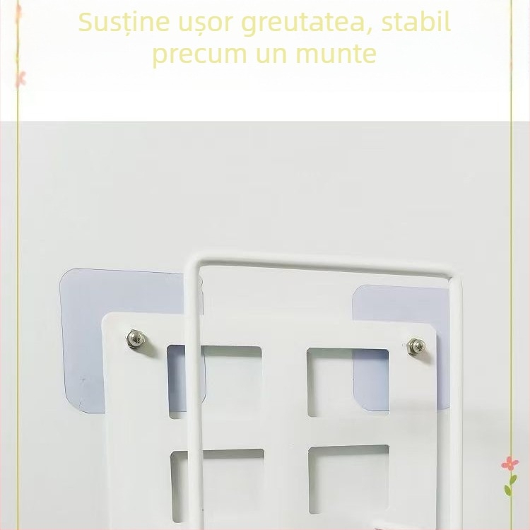 Raft metalic montat pe perete pentru router și set-top box, multifuncțional, tip universal, stil modern minimalist