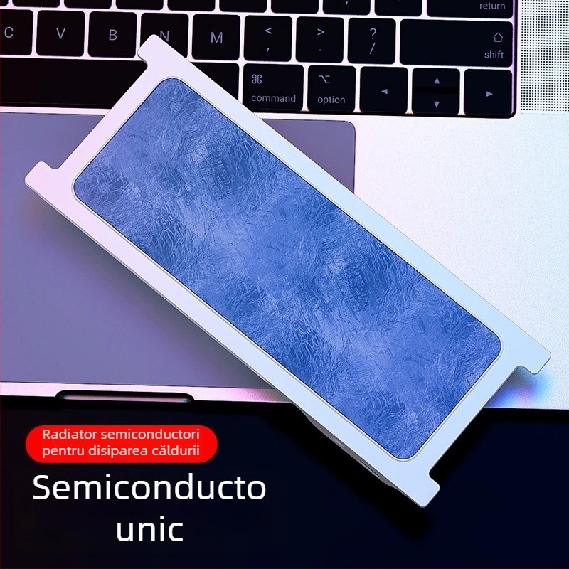 Radiator pentru laptop cu răcire prin apă, radiator semiconductoare H1, aluminiu, 1 ventilator, compatibil cu notebook, ultrabook, PlayBook și altele