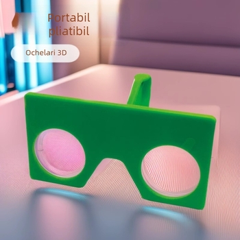 Ochelari VR: Portabili, pliabili, lentile cu înaltă transparență, ramă pătrată, model IP-9031-1, brand intpromo, rezoluție 720x1028