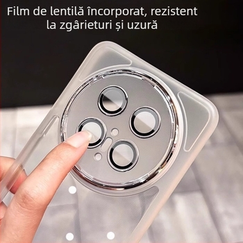 Huawei Mate70 Pro+ husă telefon - protecție încorporată a obiectivului, husă TPU complet transparentă cu margini electroplate; rezistență la șocuri, disipare a căldurii, rezistență la uzură, anti-cădere, anti-amprentă