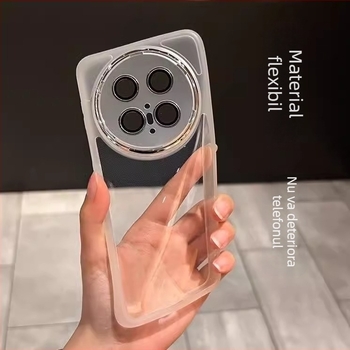 Huawei Mate70 Pro+ husă telefon - protecție încorporată a obiectivului, husă TPU complet transparentă cu margini electroplate; rezistență la șocuri, disipare a căldurii, rezistență la uzură, anti-cădere, anti-amprentă