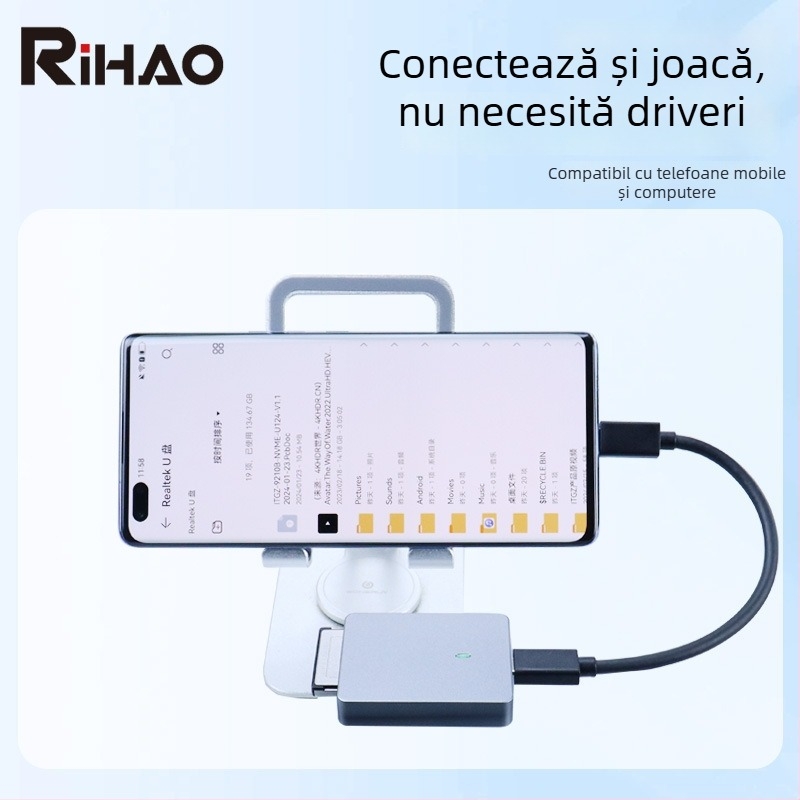 D10 Pro Cititor CFexpress cu USB 3.1 Type-C, Suport CF/CFexpress, Aliaj de aluminiu, Montaj încorporat, Compatibil cu Mac OS