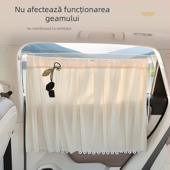 Perdea de protecție solar auto pentru interior, perdea de intimitate pentru geamul din spate, material plasă, tip opac gros, montaj lamelar, cod produs XP909, marcă Group ch