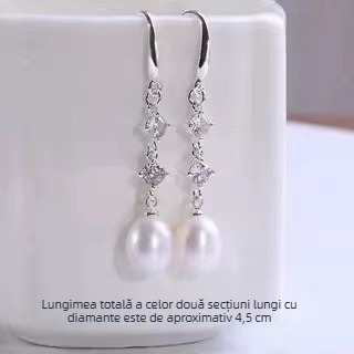 Cercei - formă de picătură, materiale mixte, electroplacare, origine Yiwu, Iarnă 2023