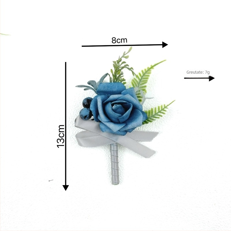 Set de corsage pentru nuntă pentru familie – trandafiri PE, lucrat manual, brand Hagi mani