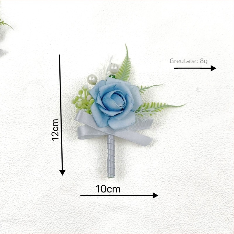 Set de corsage pentru nuntă pentru familie – trandafiri PE, lucrat manual, brand Hagi mani