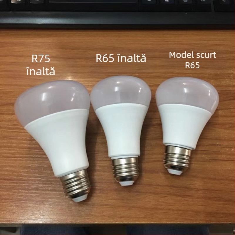 Lampă LED – Model Flat Head Bubble, Material PC, Finisare mată, Carcasă corp de lampă
