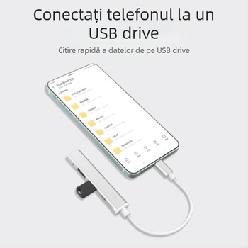Adaptor docking Lightning pentru iPad, tablete și telefoane – port USB, compatibil cu iPad/tablet/telefon, fără alimentare externă