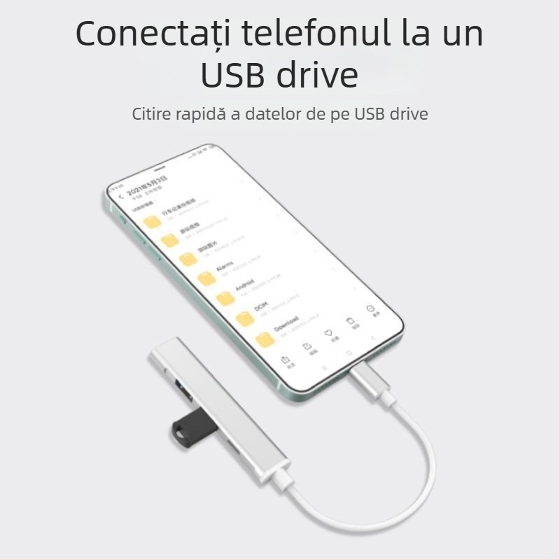 Adaptor docking Lightning pentru iPad, tablete și telefoane – port USB, compatibil cu iPad/tablet/telefon, fără alimentare externă