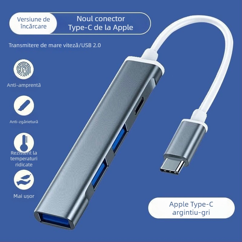 Adaptor docking Lightning pentru iPad, tablete și telefoane – port USB, compatibil cu iPad/tablet/telefon, fără alimentare externă