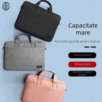 Geantă de laptop pentru afaceri – Nylon, impermeabilă, rezistentă la uzură, protecție la șocuri, căptușeală poliester