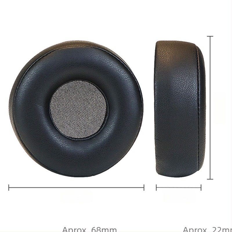 Husă pentru căști WH-H800 din piele sintetică, cu design texturat fin și cataramă, formă rotundă