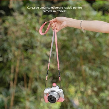 Bretea de umăr pentru camere mirrorless cu sistem de eliberare rapidă | Model: Camera quick-release shoulder strap | Brand: Enjoy creating stars | Probă personalizabilă disponibilă