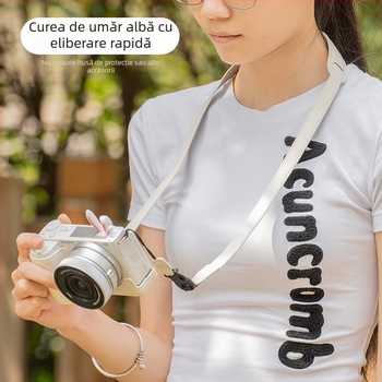 Bretea de umăr pentru camere mirrorless cu sistem de eliberare rapidă | Model: Camera quick-release shoulder strap | Brand: Enjoy creating stars | Probă personalizabilă disponibilă