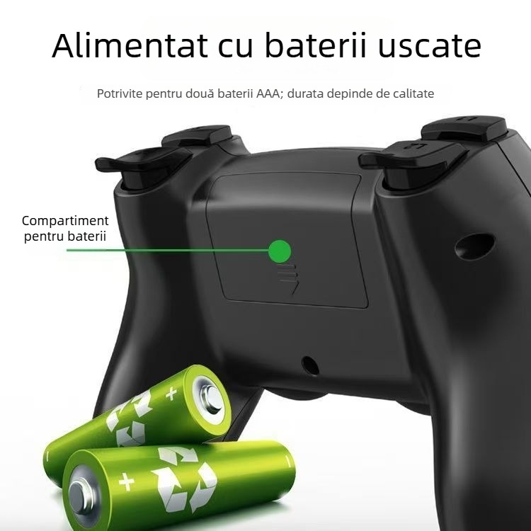 Controler de jocuri wireless pentru PC și dispozitive mobile — USB-C, conexiune wireless, compatibil cu consolele TV