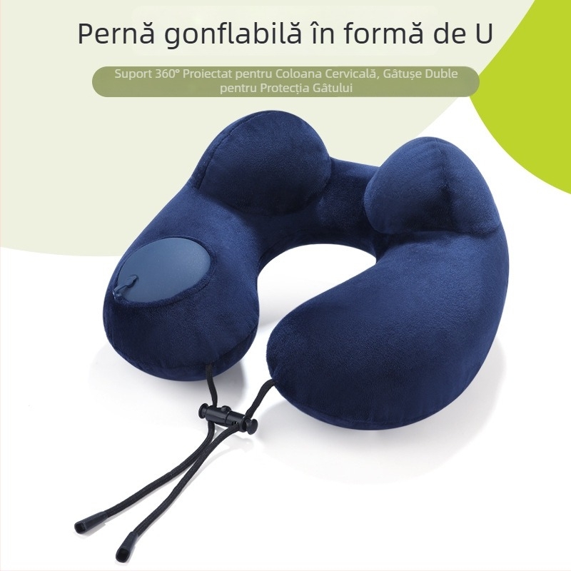 Pernă U gonflabilă, actualizată, pentru călătorii, avion și birou