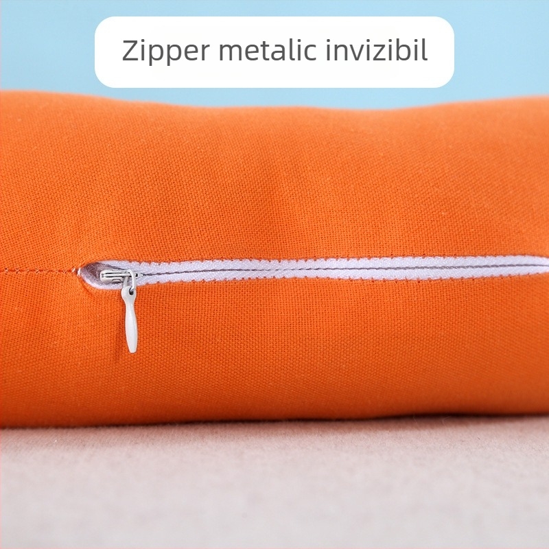 Pernă cervicală în formă de U pentru călătorii, umplutură din pearl cotton, stil minimalist, pentru adulți