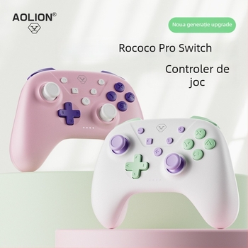 Aolion Rococo Pro Controller de joc wireless – Type-C, vibrație, compatibil Switch, PC și mobil