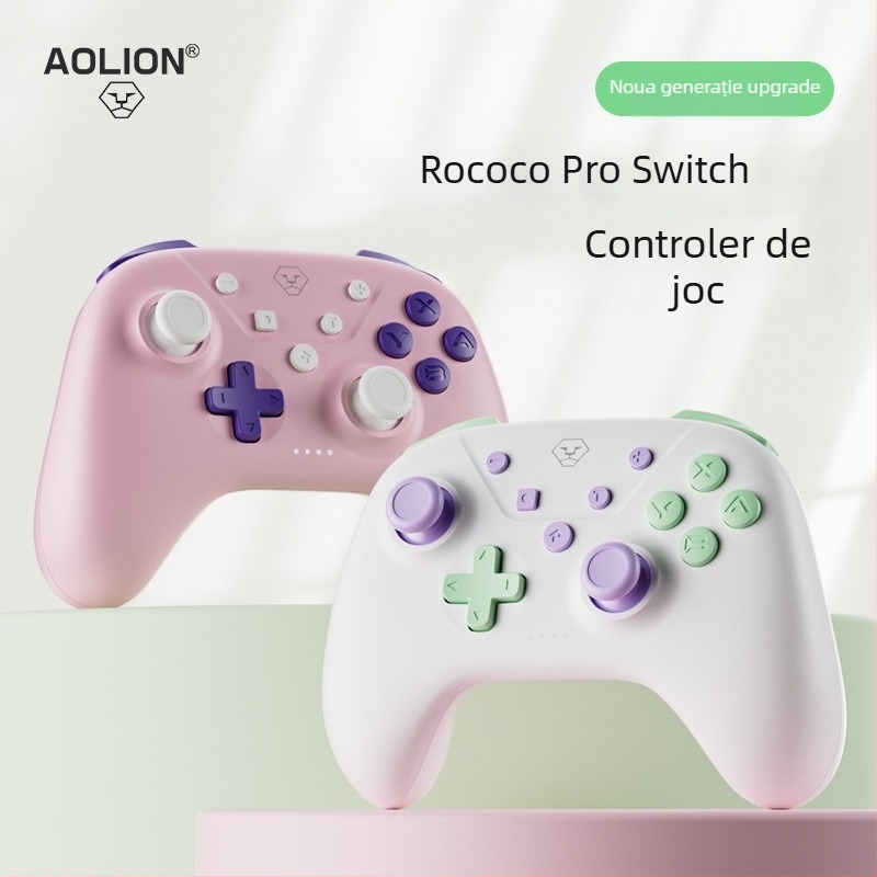 Aolion Rococo Pro Controller de joc wireless – Type-C, vibrație, compatibil Switch, PC și mobil