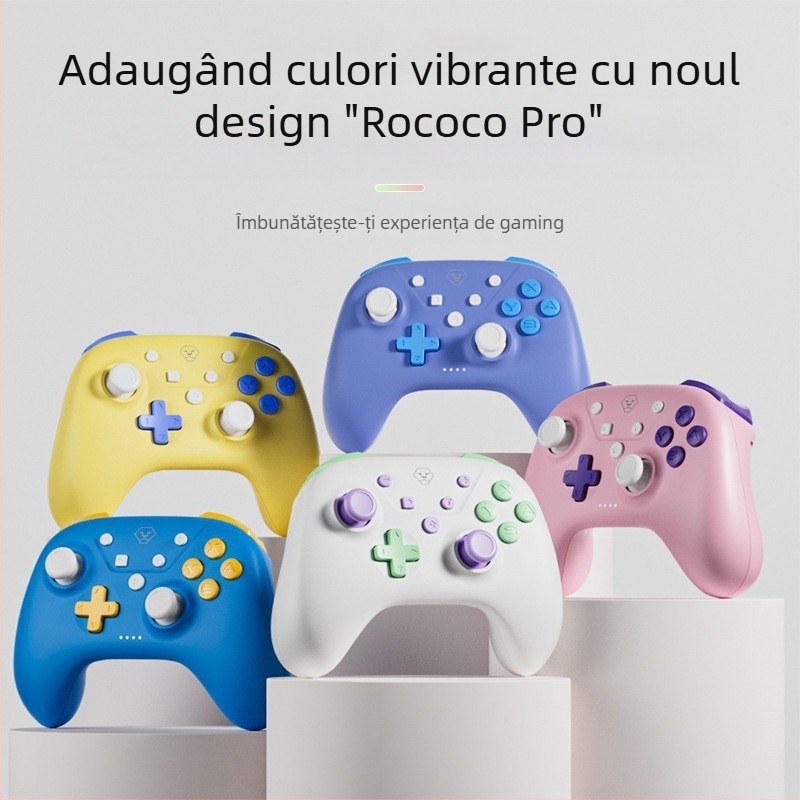 Aolion Rococo Pro Controller de joc wireless – Type-C, vibrație, compatibil Switch, PC și mobil