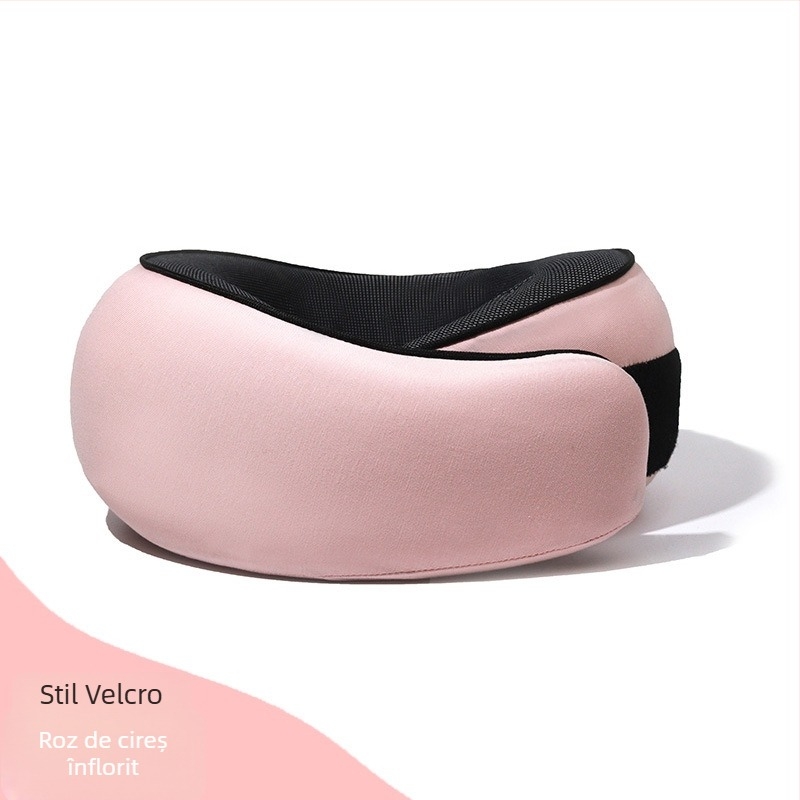 Pernă de gât în formă de U, cu spumă de memorie pentru călătorii, material modal, pentru adulți - design modern minimalist