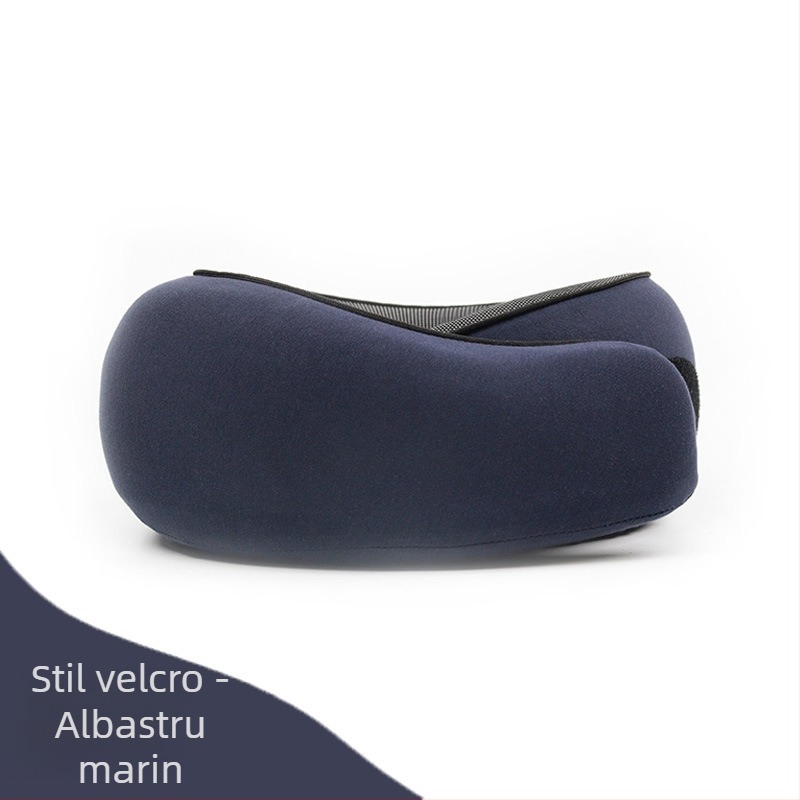 Pernă de gât în formă de U, cu spumă de memorie pentru călătorii, material modal, pentru adulți - design modern minimalist