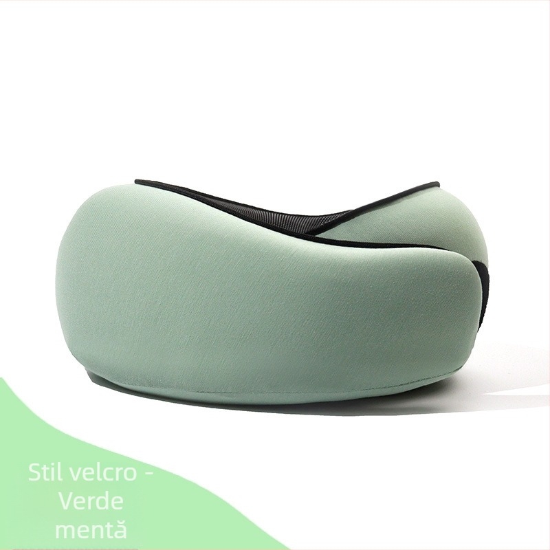 Pernă de gât în formă de U, cu spumă de memorie pentru călătorii, material modal, pentru adulți - design modern minimalist