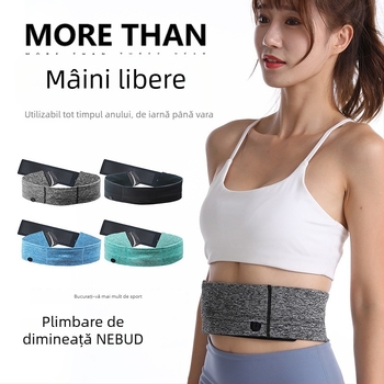 Morning Walk Geantă de talie pentru sticlă de apă – Unisex, pentru sporturi în aer liber, Poliester, Respirabil, Reduce sarcina, Breloc
