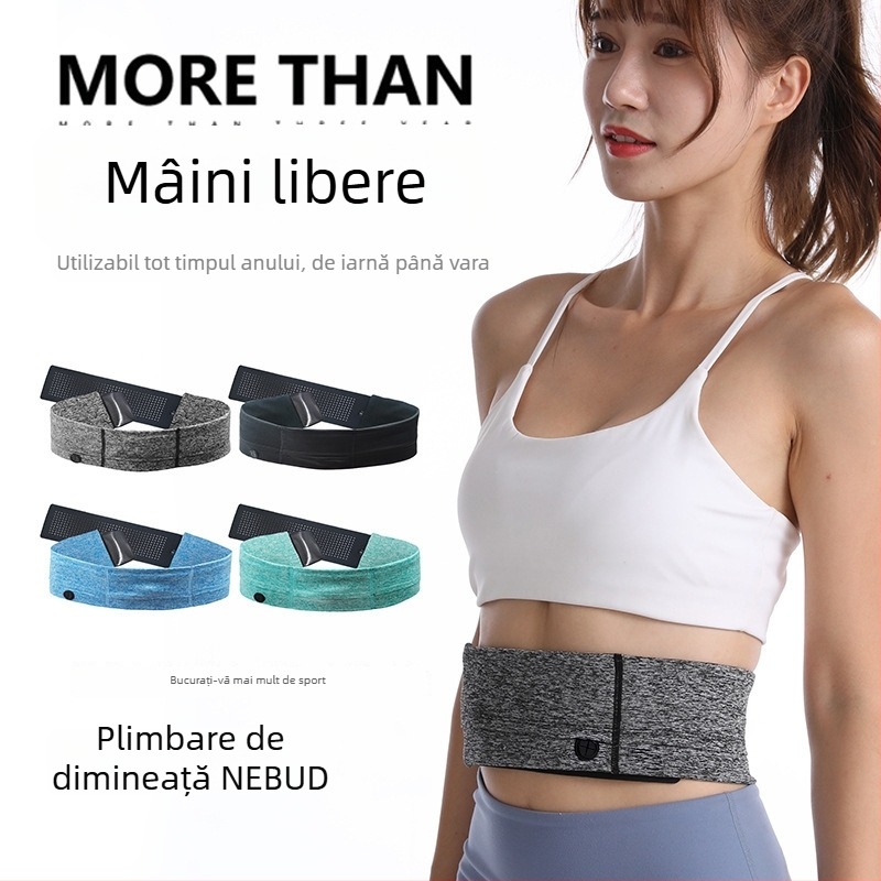 Morning Walk Geantă de talie pentru sticlă de apă – Unisex, pentru sporturi în aer liber, Poliester, Respirabil, Reduce sarcina, Breloc