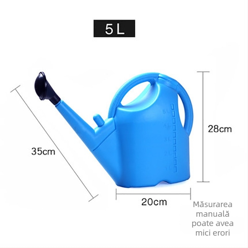Stropitoare din plastic cu duză lungă, corp întărit, control manual al debitului, duză tip duş pentru grădină și uz casnic