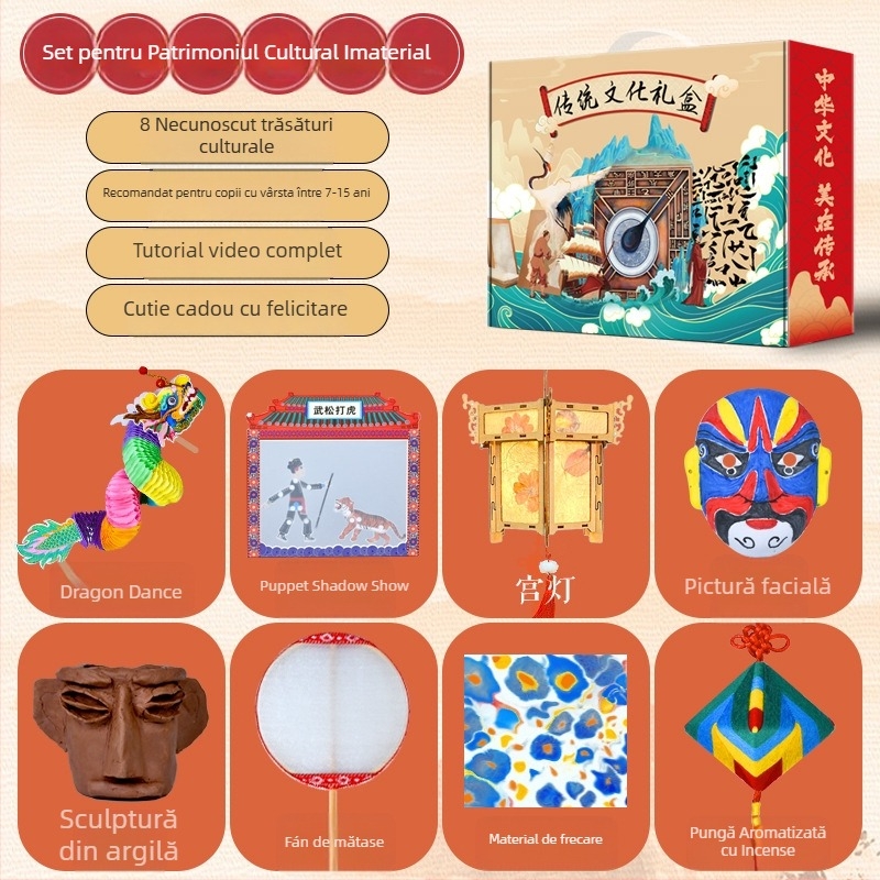 Kit DIY Știință: Patru Mari Invenții — Jucărie educațională din lemn pentru 7–14 ani, set, cod 666, logo OEM