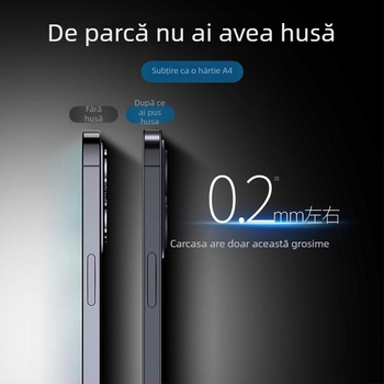 Carcasă Murdinger din TPU, finisaj mat, compatibilă cu iPhone 12 Pro Max și iPhone 14 Pro Max, acoperire completă a lentilei, protecție anti-cădere