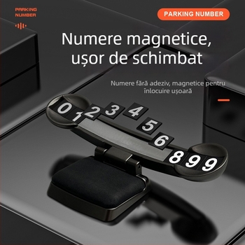 Placă de parcare ascunsă, metal, model 521, personalizare disponibilă, logo imprimat