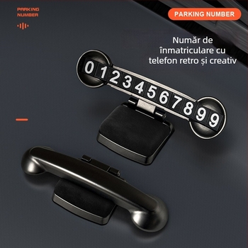 Placă de parcare ascunsă, metal, model 521, personalizare disponibilă, logo imprimat