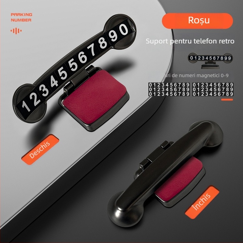 Placă de parcare ascunsă, metal, model 521, personalizare disponibilă, logo imprimat