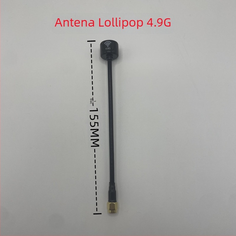 Antena tip Y pentru FPV UAV, frecvențe 1.2–1.3 GHz, 4.9 GHz, 5.8 GHz, impedanță 50 Ω, câștig 2.7, SWR ≤ 1.5