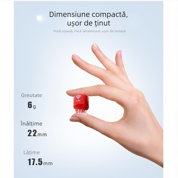 Antena FPV pentru transmisie video, 5.8 GHz, dual-band, polarizare stânga/dreapta, extindere rază, V2