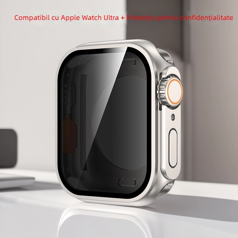 Carcasă de protecție all-inclusive pentru Apple Watch S6–S10, Anti-Peep, din PC (Cod 080)
